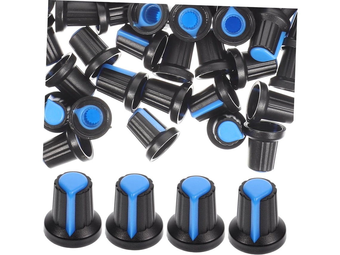 100 Piezas De Perillas Para Potenciómetros De Guitarra, Accesorios Para Efectos, Material De Fácil Instalación.