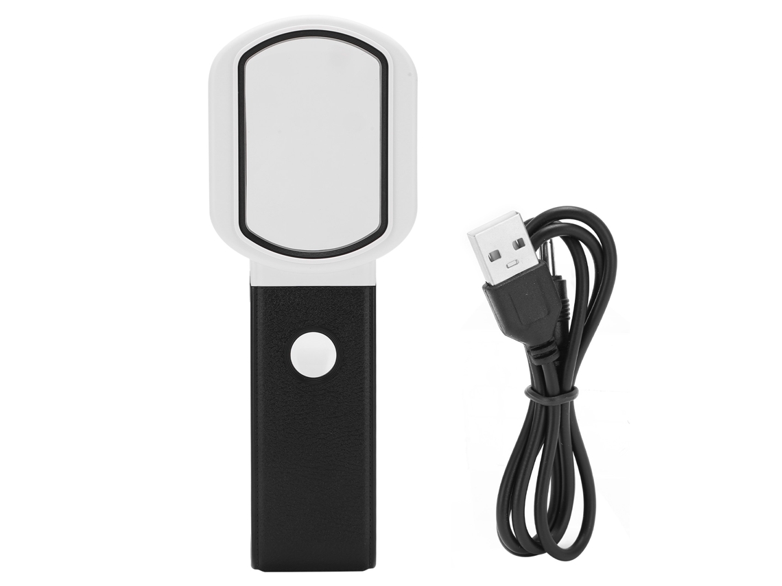 Lupa De Mano Con Luz Led, Plegable, Con Aumento De 10x/25x Th-7018fx
