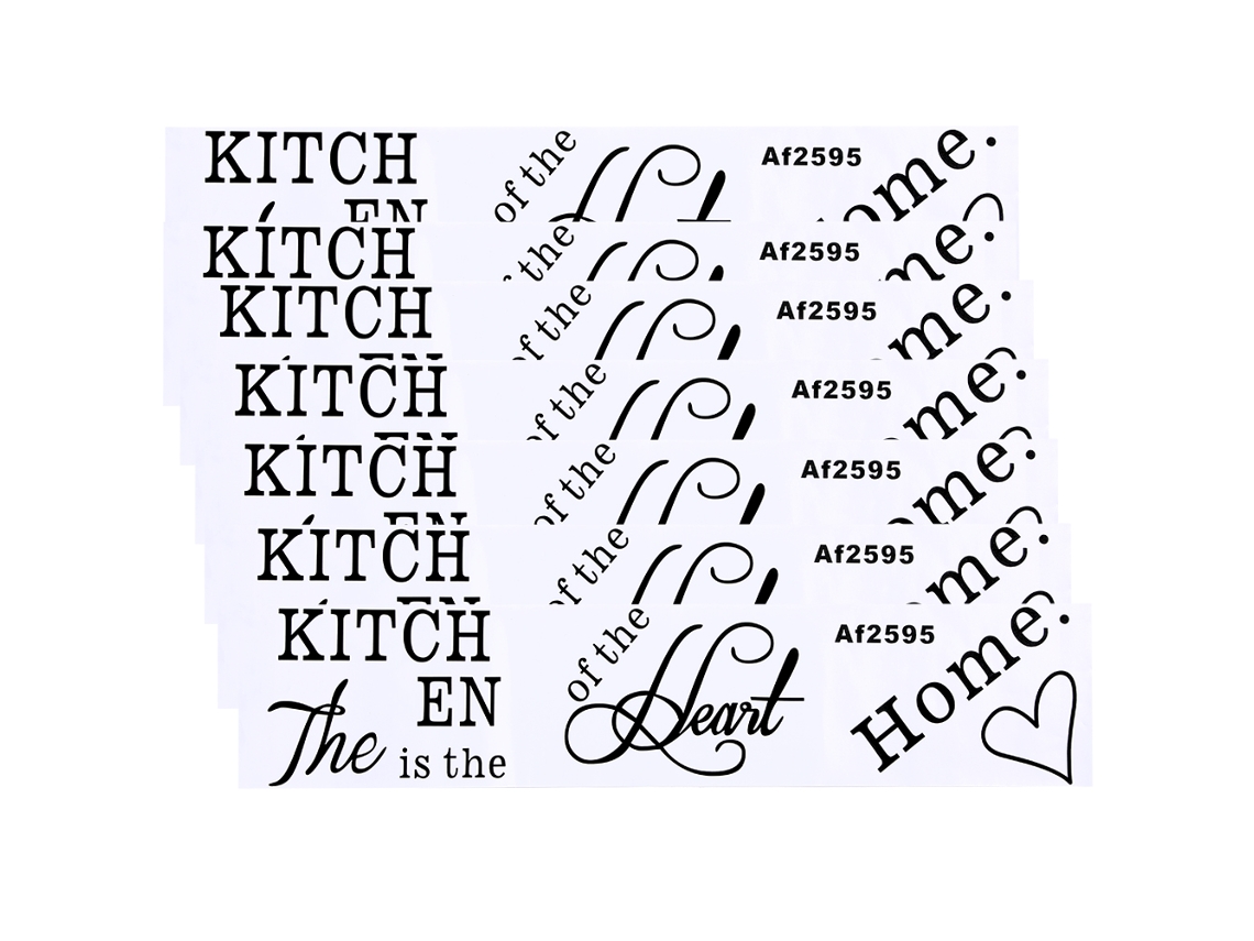 2026-adhesivo De Pared De Pvc Con Patrón De Palabras En Inglés, Pegatina Decorativa Autoadhesiva Para Decoración Hogar