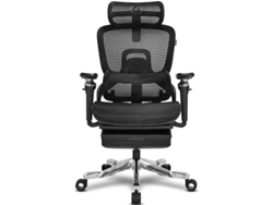 Silla Gaming ALPHA GAMER Swell (Hasta 130 kg - Elevador de Gas Clase 4 - Negro)