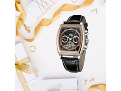 Reloj Automático Mécanico Hombre Forsining Hueco Calendario Impermeable