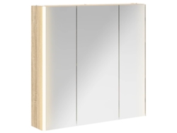 Maison Exclusive - Armario Con Espejo De Baño Roble Sonoma 73.5 X 15.5 X 70 Cm