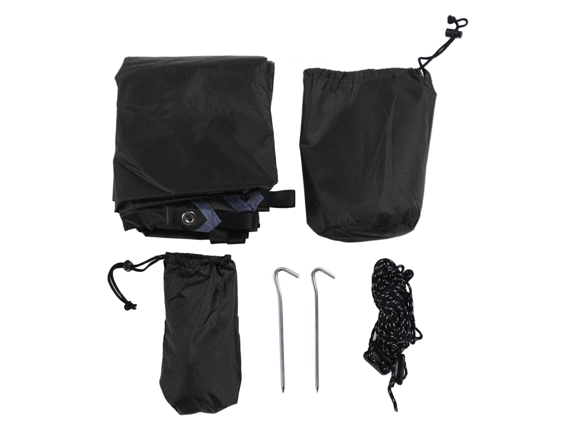 Carpa Multifuncional Impermeable Para Camping Toldo Outdoor Hamaca Playa Negro