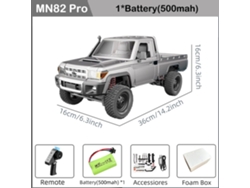 Coche RC retro Mn82pro LC79 a escala 1/12, tracción 4x4, motor 280, escala real, modelo de camión realista para coleccionar y conducir. Aeuzwr