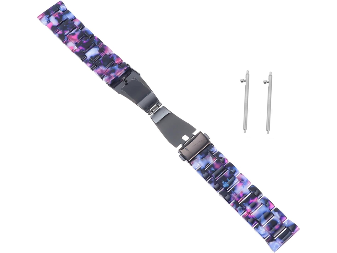 2 Piezas De Pulsera De Resina, Correa De Muñeca Deportiva Negra Para Reloj Inteligente