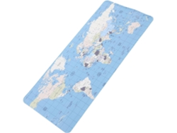 Alfombrilla Escritorio Grande Antideslizante Cojín Mouse Teclado Con Diseño Mapa Azul Para Oficina Y Gaming Alfombrilla Escritorio Gran
