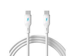 Cable De Carga Rápida Usb-c A Usb-c De 66w - Silicona, 100cm White