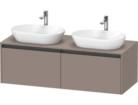 Mueble DURAVIT Ketho.2 bajo lavabo recorte para lavabo en ambos lados 1400x459x550mm K24888B