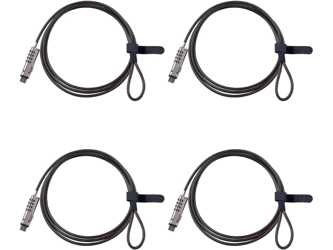 Juego De 4 Cables De Seguridad Usb Universales Para Portátiles