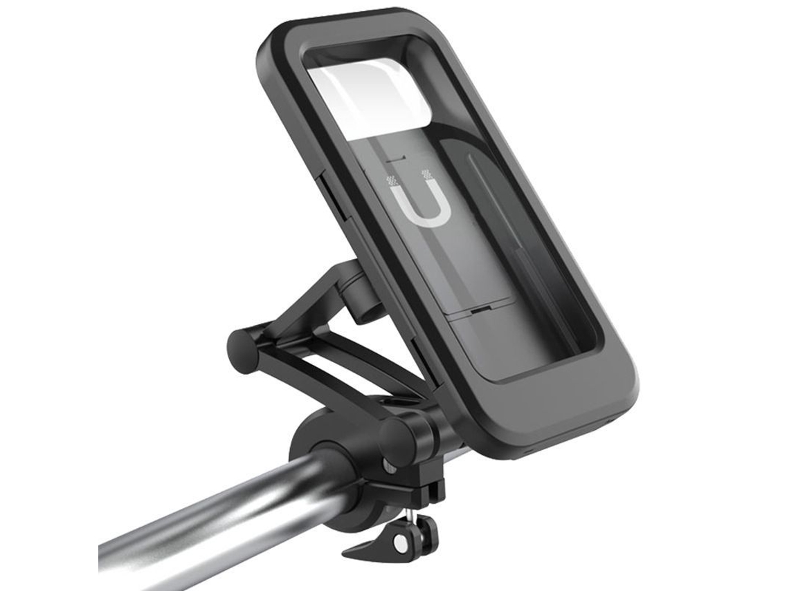 Soporte Antirrobo Impermeable Para Teléfono Móvil De Motocicleta/bicicleta Con Base De Aluminio Y Rotación De 360° Para Teléfonos Móviles De 4" A 6,7".