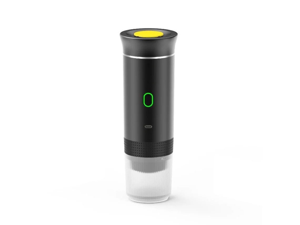 Mini cafetera eléctrica inalámbrica 3 en 1 para coche, hogar y viajes, color negro Bestvite
