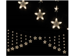 Accesorio GUIRMA Cortina Estrelas 136 Led Blanco Quente 150 X