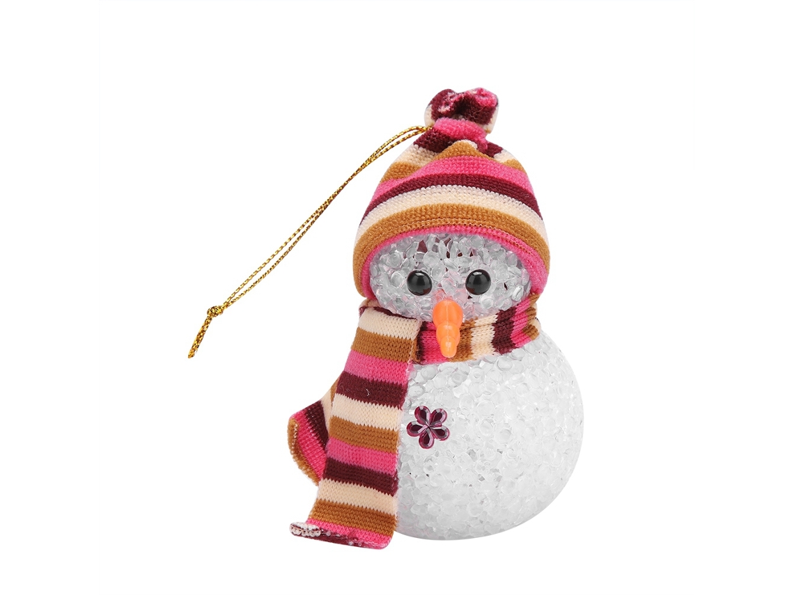 VYLARA Luz noturna LED, 7 cores, operada por bateria, decoração de Natal, design de boneco de neve (2)
