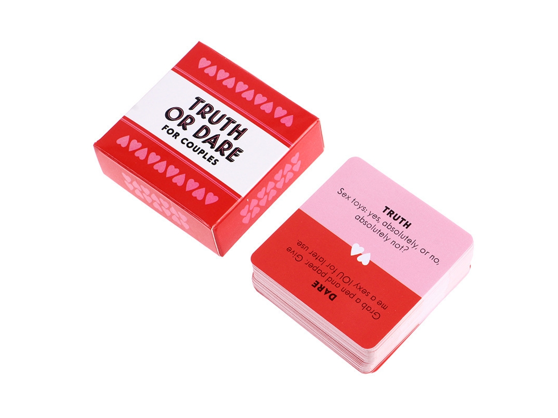 Juego De Cartas Verdad O Reto Para Parejas, 51 Preguntas Y Desafíos, Juego Para Adultos.