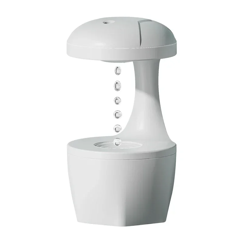 Humidificador Ultrasónico Antigravedad Con Burbujas De Agua (blanco) De 800 Ml