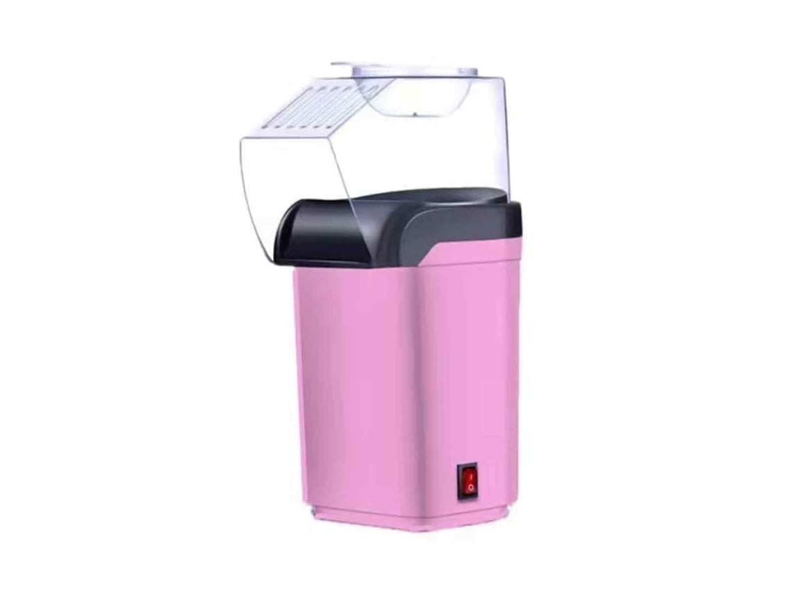 HYMNORA Máquina para hacer palomitas de aire caliente, mini máquina para hacer palomitas de maíz, totalmente automática, sin necesidad de aceite, diseño compa