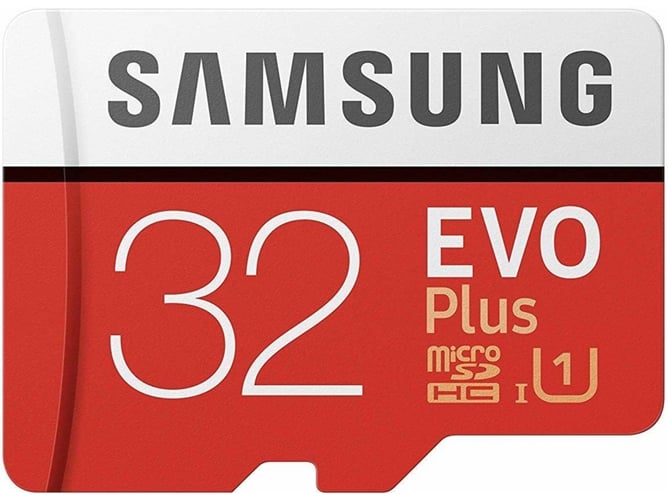 Tarjeta de Memoria Micro SDHC 32 GB - SAMSUNG Evo plus + Adaptador SD