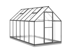 Maison Exclusive - Invernadero Con Marco Base Aluminio Antracita 334x169x202 Cm