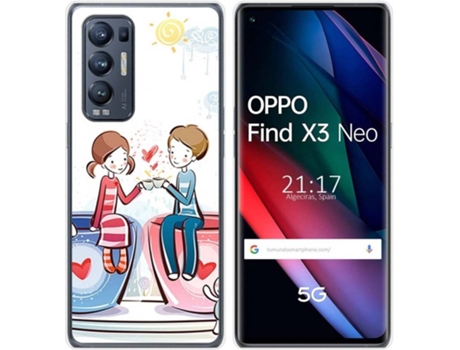 Carcasa Oppo Find X3 Neo TUMUNDOSMARTPHONE Café