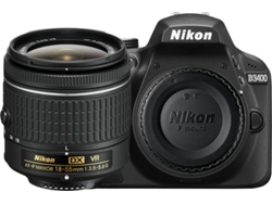 Kit Cámara Réflex NIKON D3400 + 18-55mm VR + 8GB SD (24.2  MP - Sensor: DX - ISO: 100 a 25600)