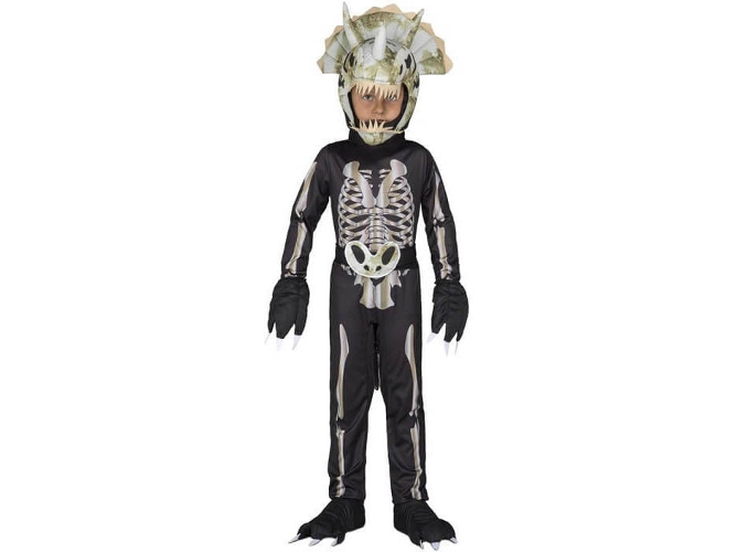 Disfraz Unisex DISFRAZZES Esqueleto Triceratops (Talla: 10 a 12 años)