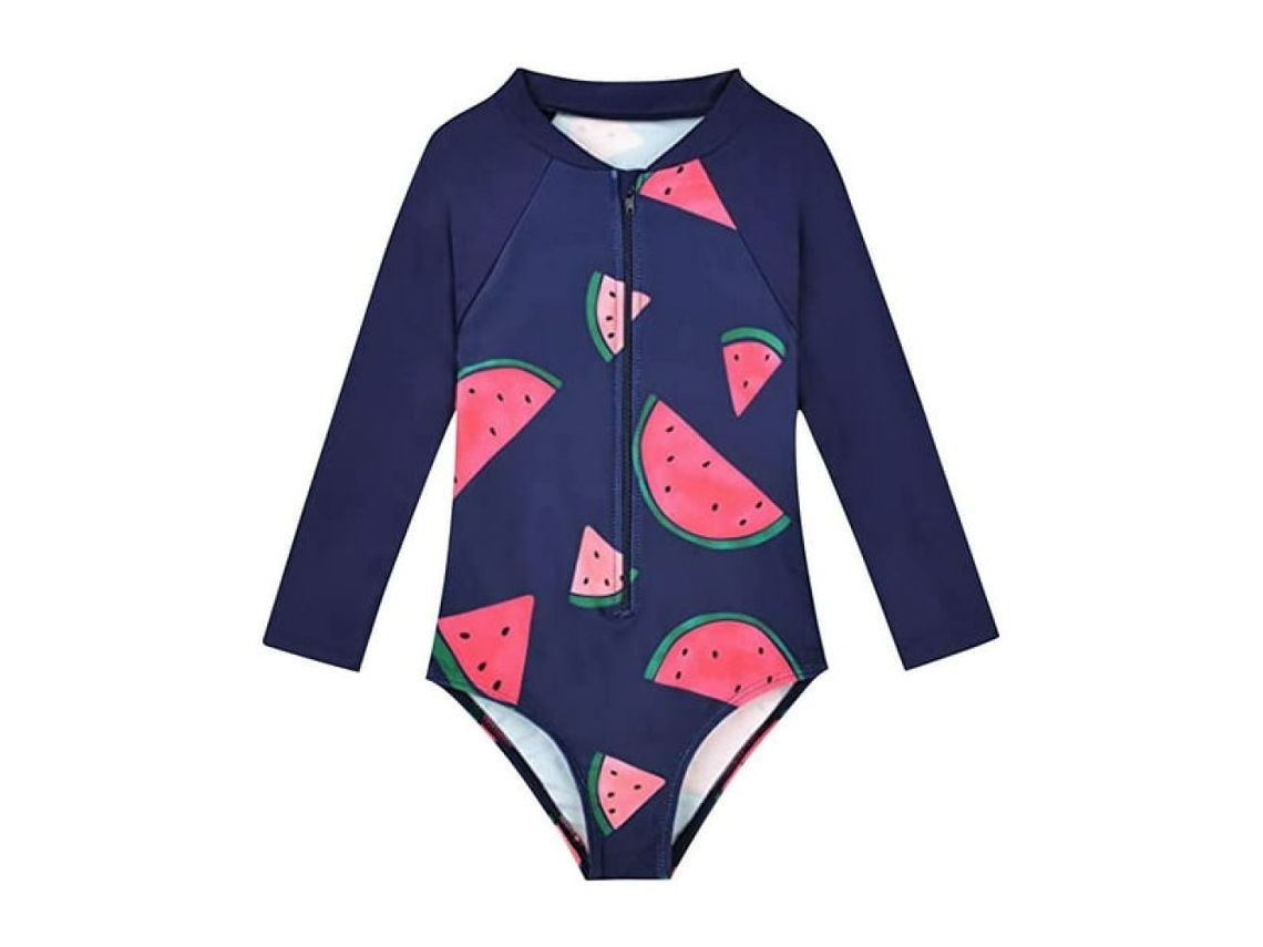 KOFIHETY Traje de baño de una pieza para niñas pequeñas, protección solar UPF 50+, cierre frontal con cremallera, ideal para actividades en la playa y la pisci