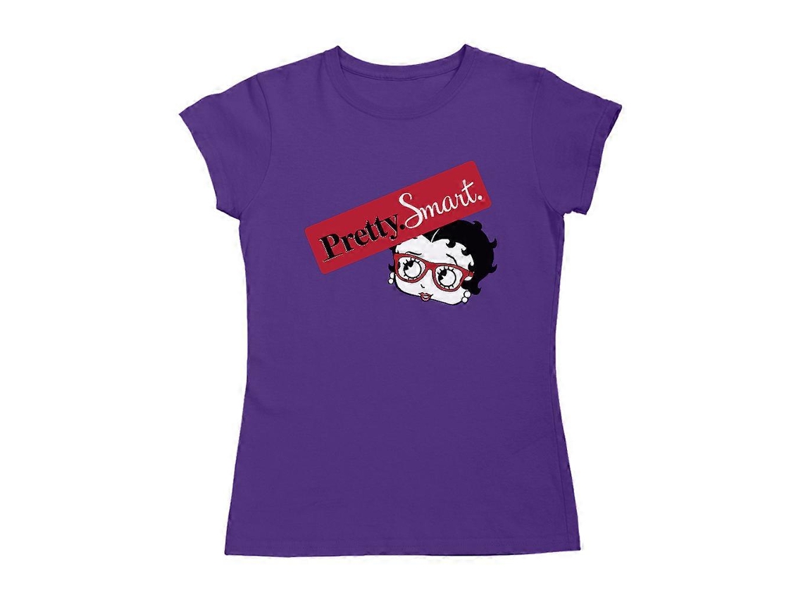 Gafas de Betty Boop. Guapa. Inteligente. Camiseta de mujer.