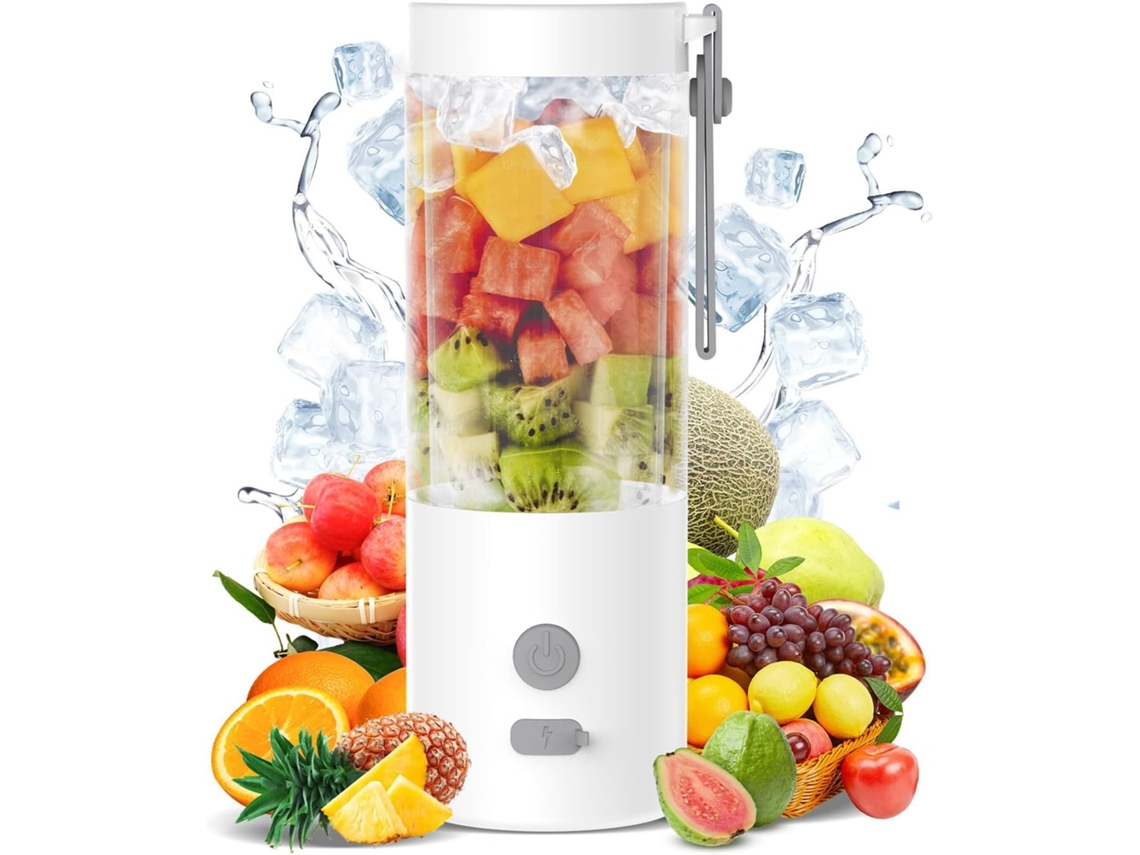 Mezcladora Portátil Para Smoothies Y Batidos, Mini Stand Mezcladora De 450 Ml Con 6 Cuchillas Ultrasónicas