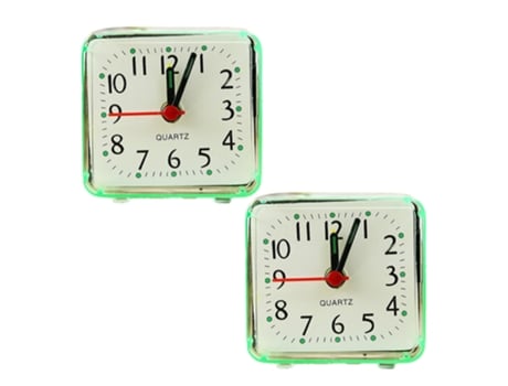 Reloj de moda de dos piezas, mini reloj, reloj electrónico para dormitorio, despertador para estudiantes