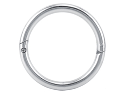 Anillo nasal de acero inoxidable para ganado, sistema de retención automático con cerradura para la gestión de granjas, resistente a la corrosión y a la intemperie.