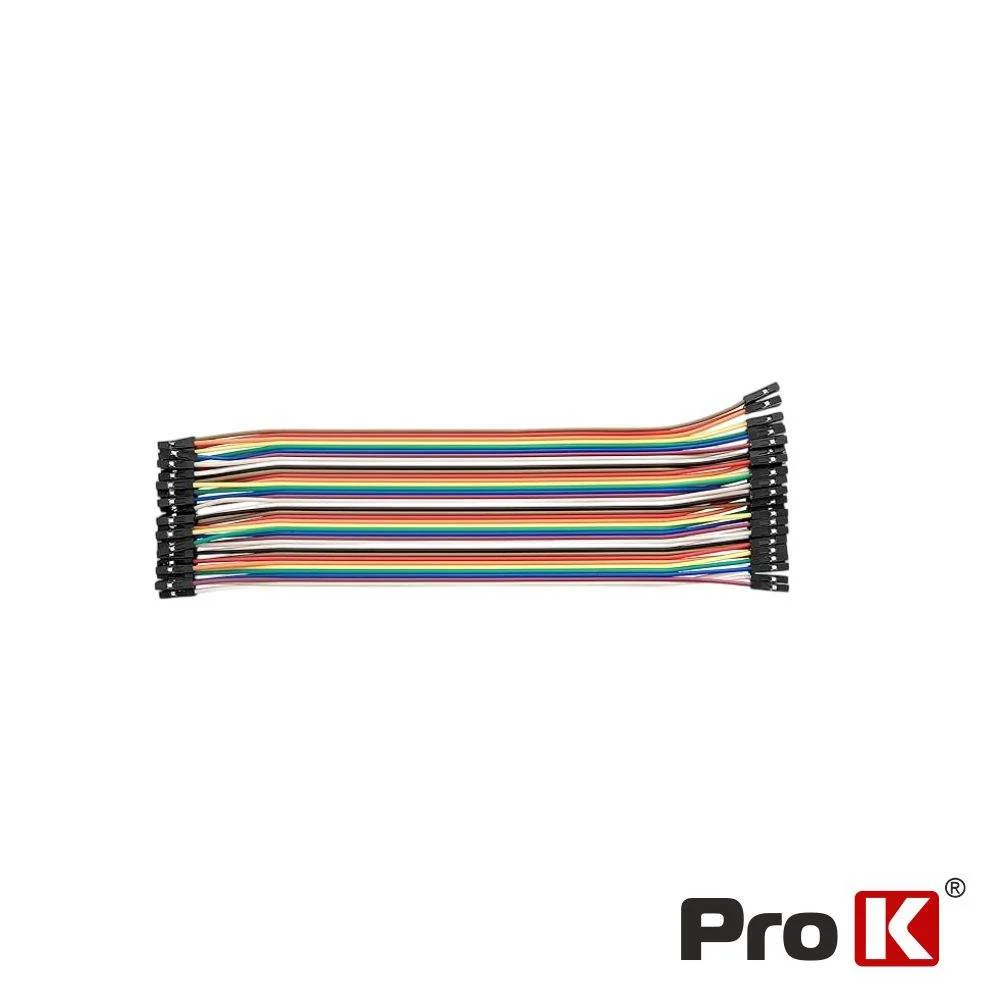 Kit de 25 cables puente hembra/hembra PRO K