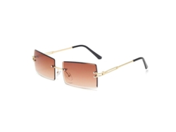 2026-gafas De Sol Rectangulares Sin Marco Para Mujer Moda Cuadradas Ultraligeras Uv400