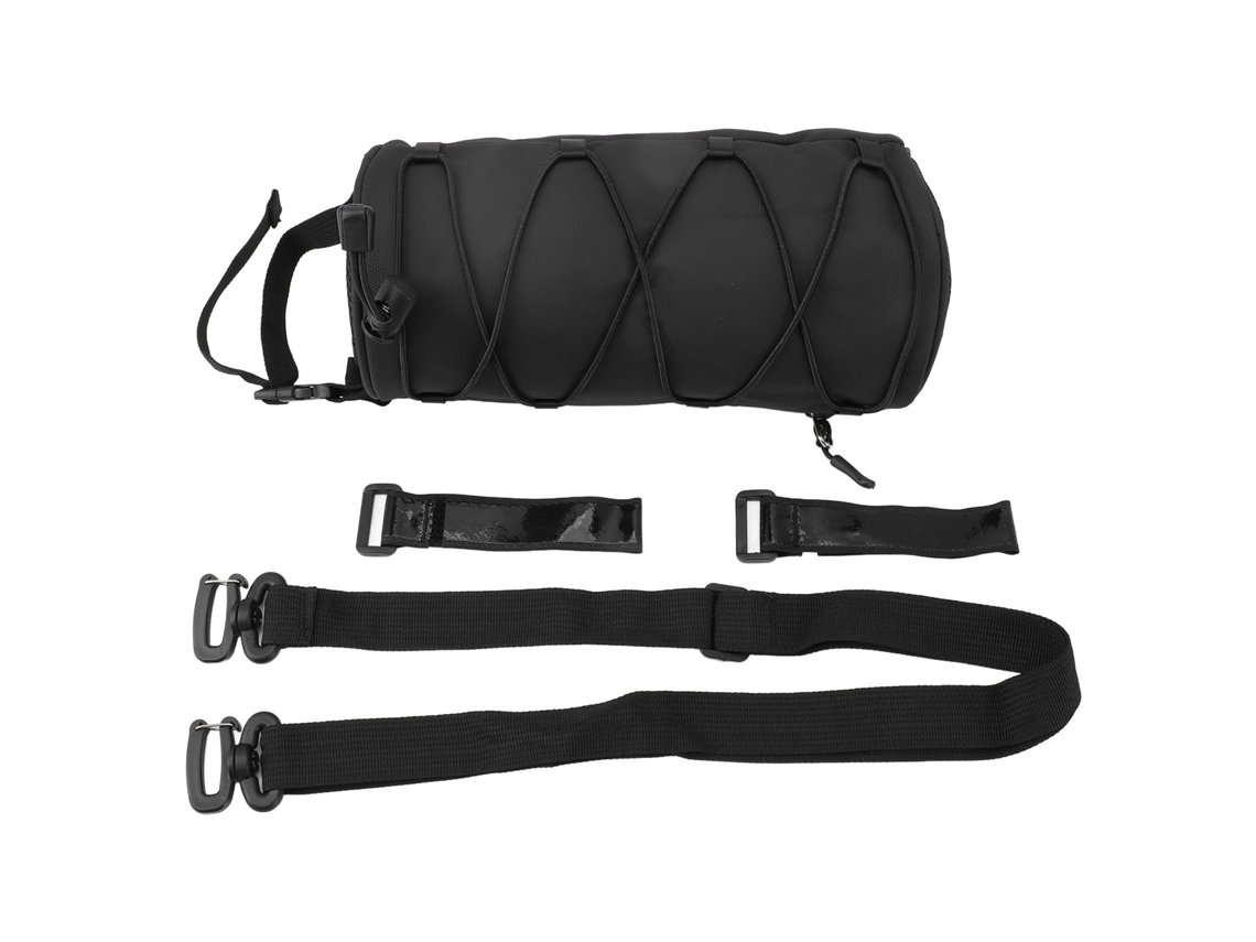 Rebe-bolsa Do Marco Dianteiro Para Bicicleta Cilíndrica Plegável De Grande Capacidade Para Montanha Estrada Acessórios De Bicicleta Preto