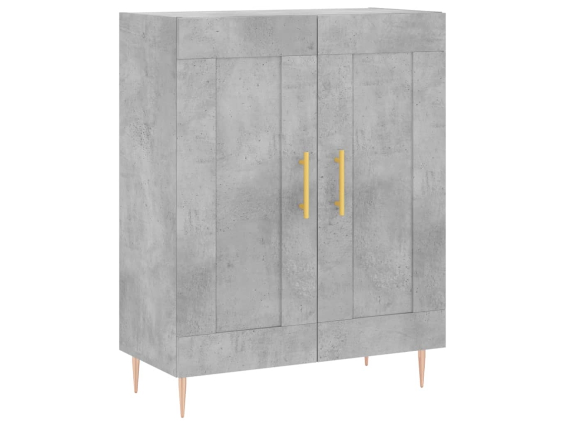 Maison Exclusive - Aparador De Madera De Ingeniería Gris Hormigón 69,5x34x90 Cm