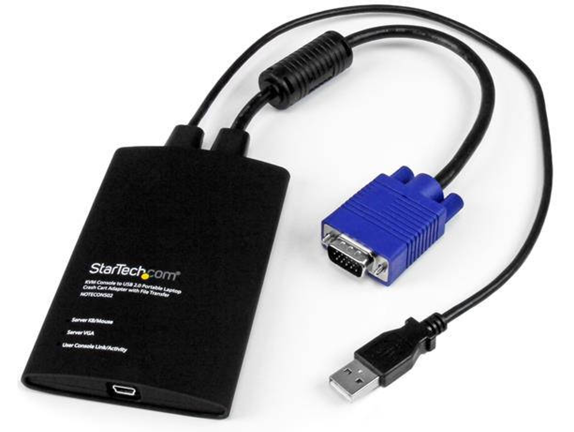 Switch KVM STARTECH NOTECONS02 en Negro