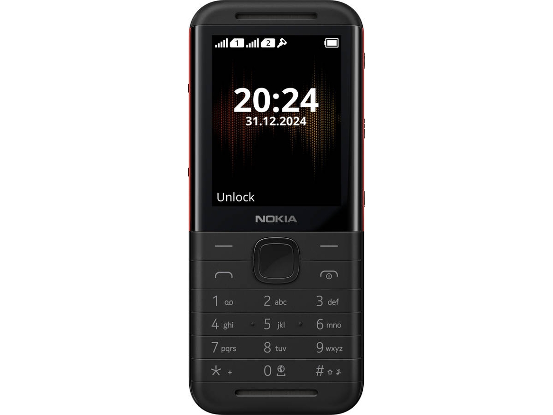 Telemóvel Senior NOKIA 5310 (2.4'' - 16 MB - 8 MB - Preto/Vermelho)