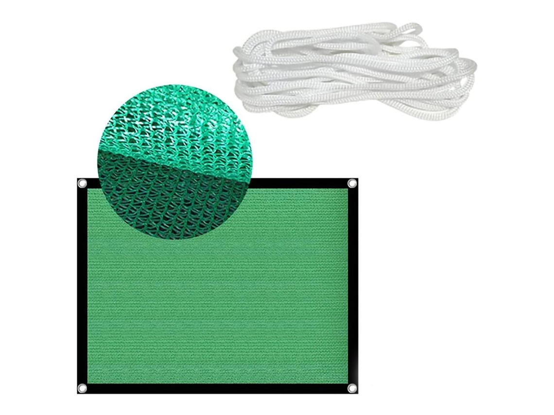 Toldo rectangular de tela transpirable para uso exterior, con protección UV, 3x4 m, para patio, jardín, césped y zonas verdes.