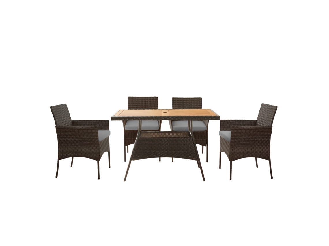 Conjuntos de Refeição TEAMSON HOME (Rattan - 73,7 cm)