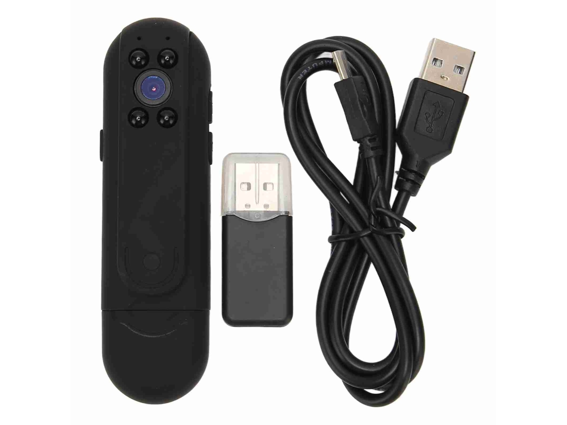 Minicámara Portátil 1080p Con Clip Para Reuniones, Clases Y Grabación De Vídeo Con Visión Nocturna.