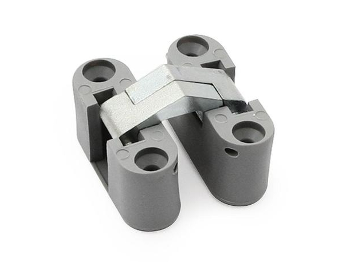 Kapa bisagra de mesa invisible acabado gris