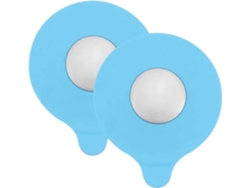 2 Tapones De Drenaje De Bañera De Silicona Azul Anti Fugas Con Ventosa Para Lavabos Cocina Y Baño