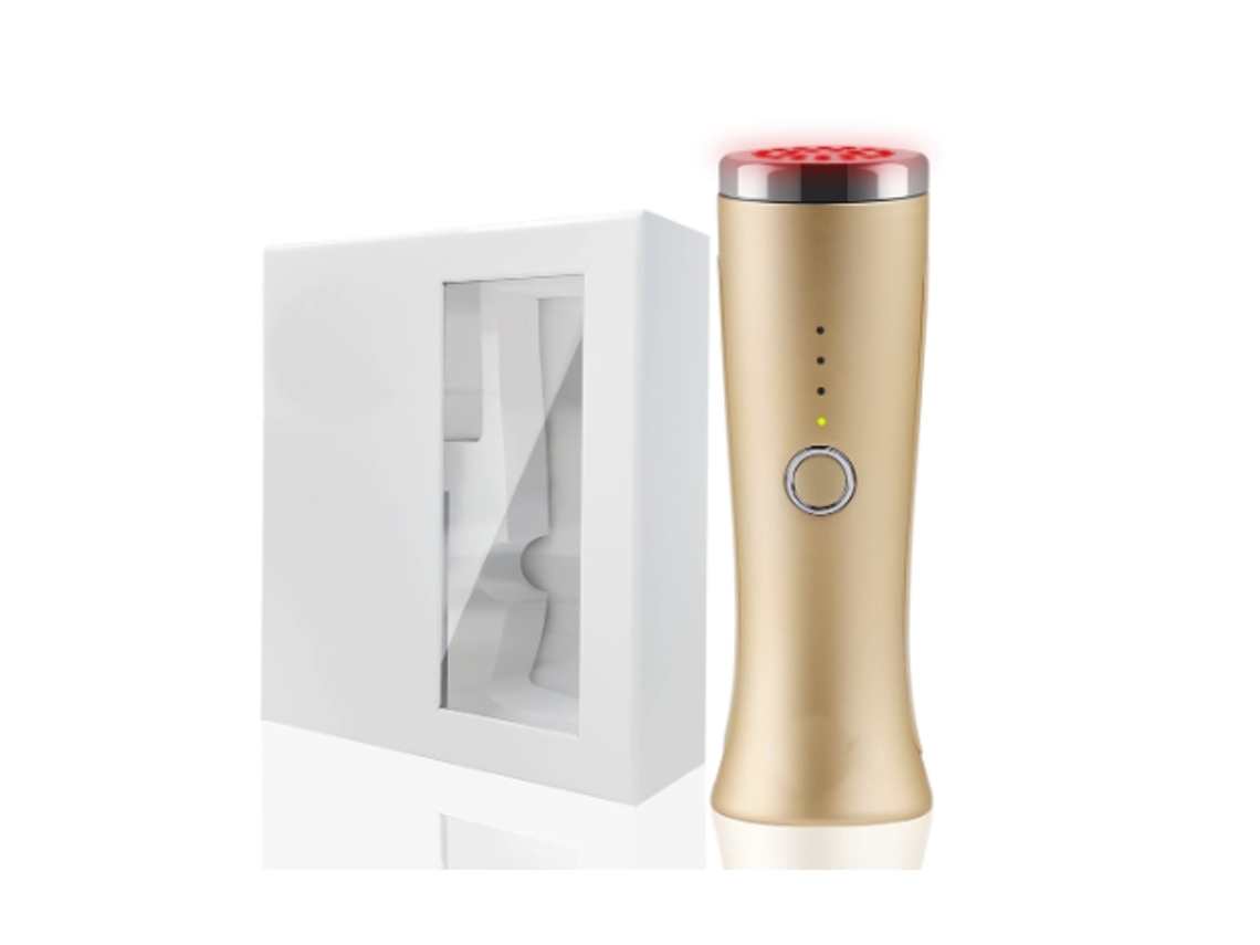 Masajeador facial con luz infrarroja roja, varita de masaje facial para eliminar arrugas, oro facial Yemaesre