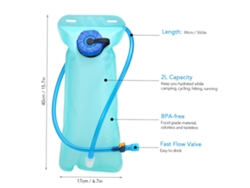 Mochila Hidratación Plegable Para Ciclismo Con Bladder 2l, Deportes Al Aire Libre Bicicleta Running Senderismo