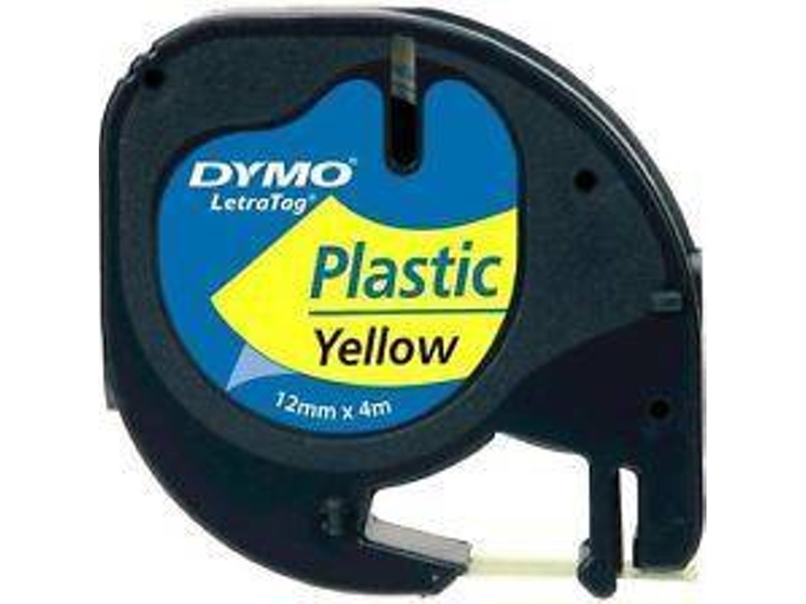 Cinta de Etiquetado DYMO 12 x 4 mm (Negro y Amarillo)