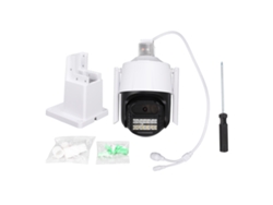Cámara de seguridad IP wifi domo para exteriores con visión nocturna infrarroja, alarma con IA e intercomunicador bidireccional para el hogar Kofihety