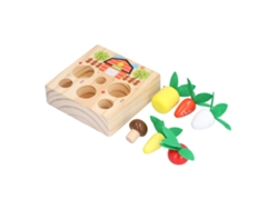 Ats-juego De Cosecha De Zanahorias Bebé Rompecabezas De Madera Para Clasificar Formas Y Tamaños Juguete Educatsivo