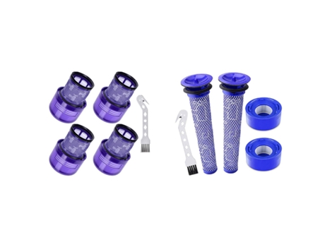 2 juegos de accesorios para aspiradoras: 1 Juego de filtros V11 para reemplazo de filtro y 1 Juego de Kit de reemplazo de filtro de vacío