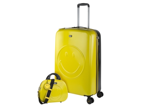 Juego De Maletas Pc SMILEY ORIGINALS SMILEY ORIGINALS amarillo-negro (48X71x30 Cm - 88L)