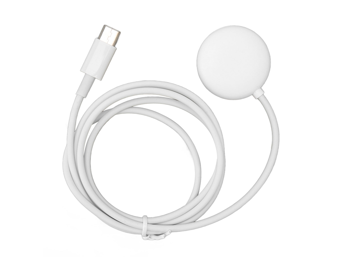 Cargador Usb Magnético Para El Reloj Inteligente Google Pixel Watch, Cable De Carga Blanco.
