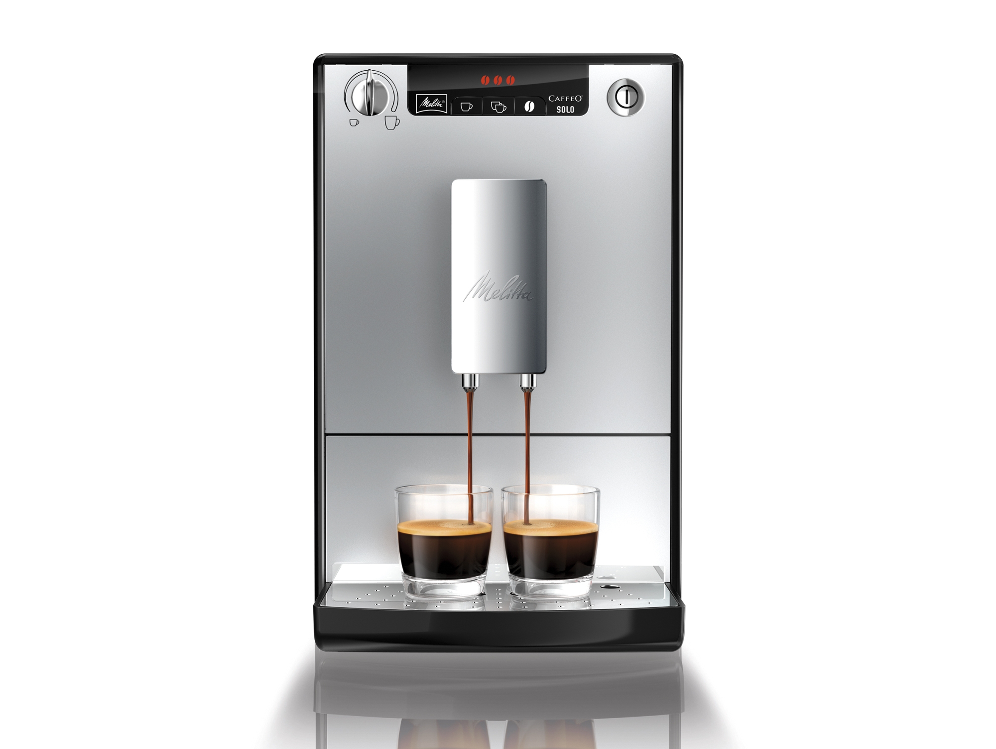 Cafetera MELITTA Caffeo Solo Gris (15 bar - 3 Niveles de Molienda)